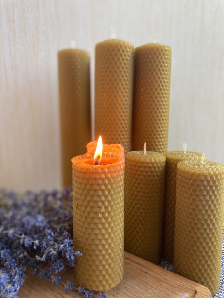Інтер'єрні медові свічки Натуральні
