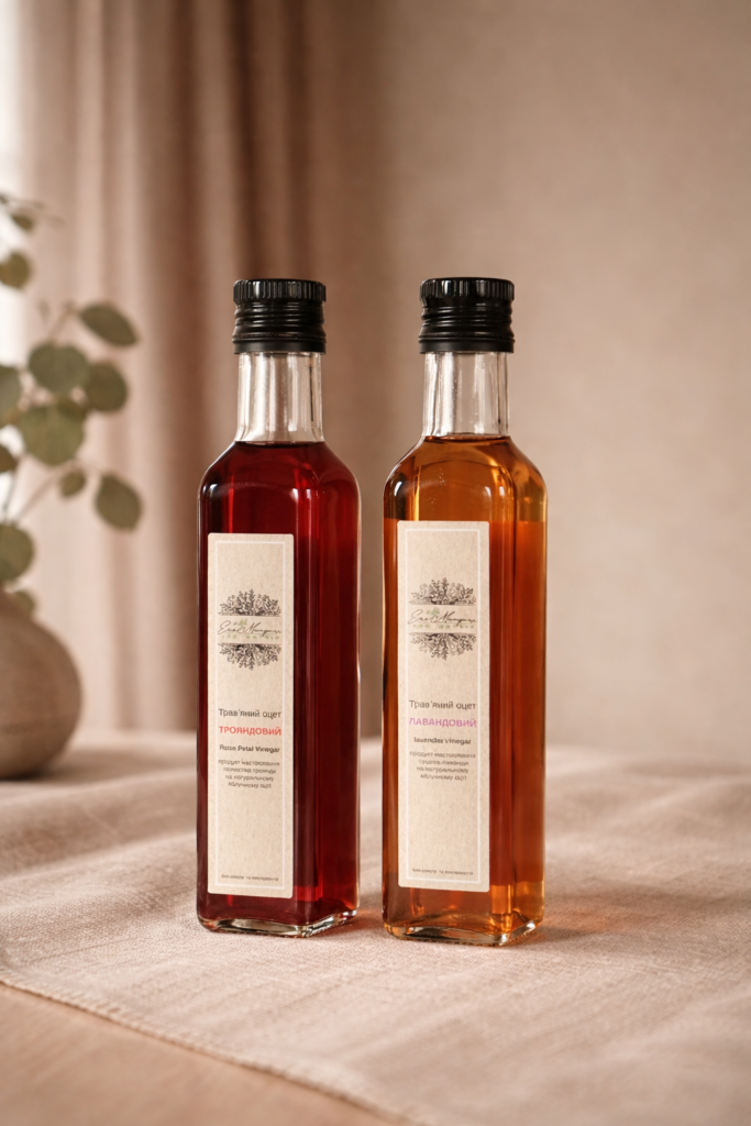 Травяной уксус Розовый Rose Petal Vinegar 250 мл