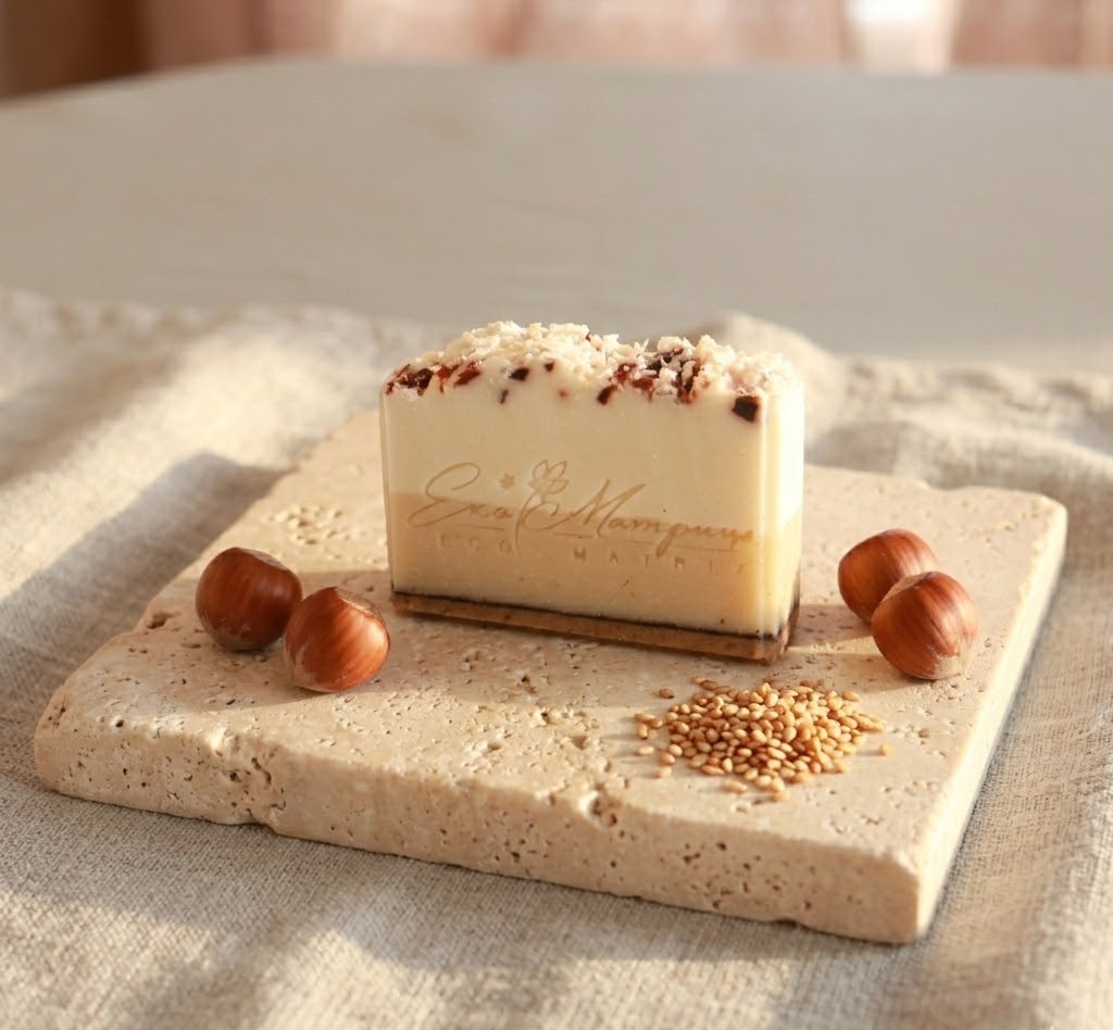 Горіхове фреш мило з кокосовою і кунжутовою пастою Горіхове фреш мило з кокосовою і кунжутовою пастою